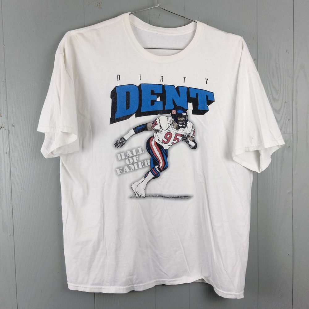 Vintage NFL Dirty Dent Richard Lamar Dent MVP Shirt Superbowl XX 95 Hall Of Fame
